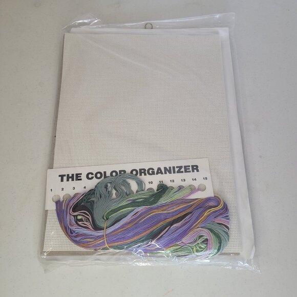 HERITAGE COLLECTION Elsa Williams Counted Cross Stitch Kit Iris Mosaic NWOT - Picture 4 of 4